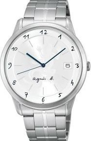 萬年鐘錶 - agnes b.  簡約手繪數字壁虎logo男錶  VJ52-00A0MB / BP9007J1  錶徑40MM