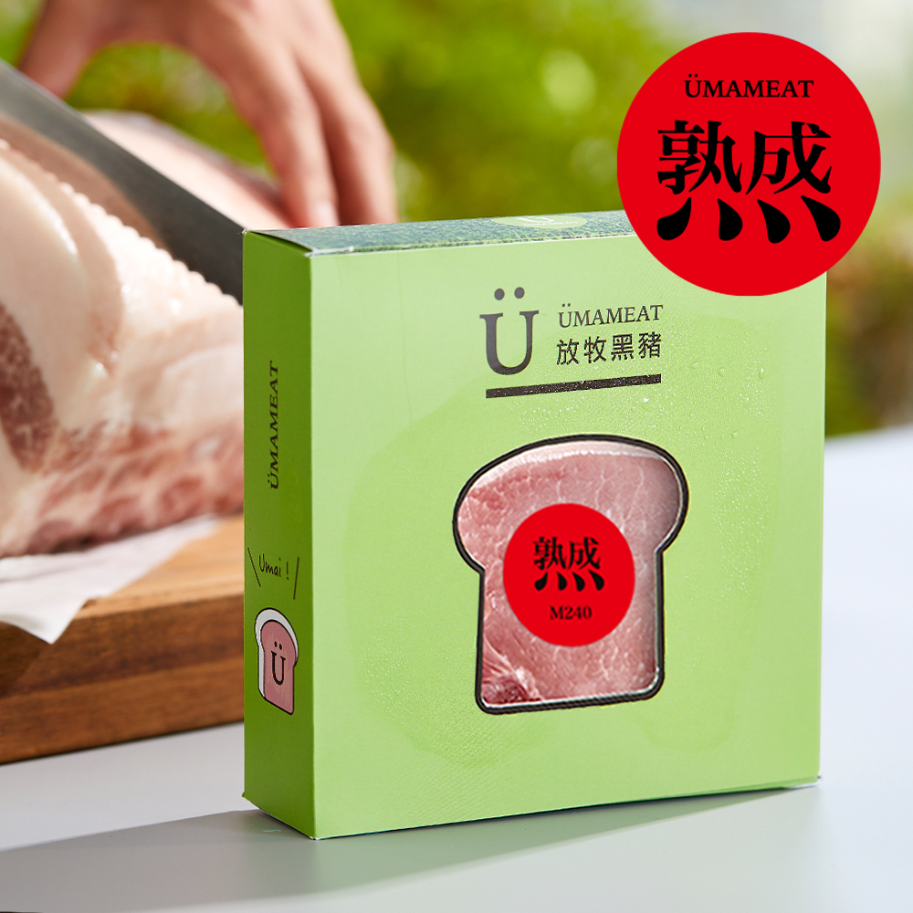 Ümameat【M240熟成工藝】放牧黑豬_帶骨極厚片白土司豬排