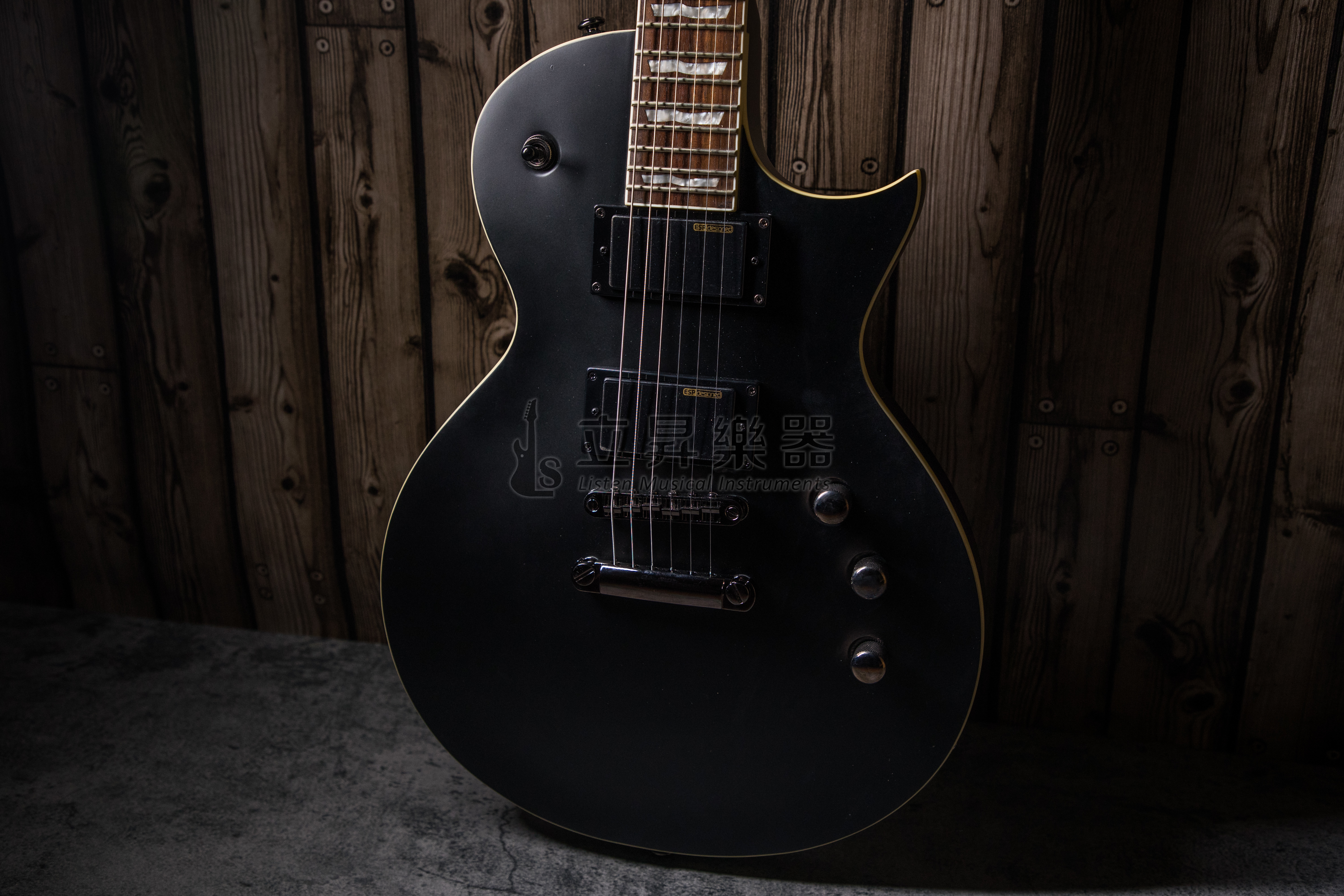 LTD LEC331BLKS 雙雙原廠拾音器 無搖座電吉他 Les Paul 造型 霧面黑 Black Satin