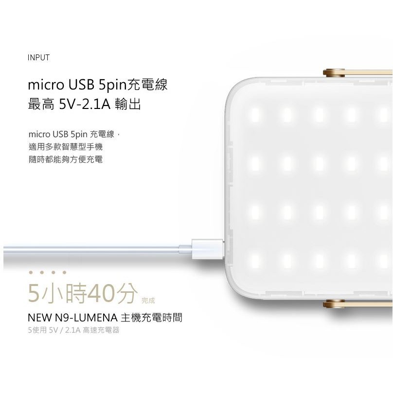 N9 LUMENA NEW N9 LUMENA  小 行動電源照明LED燈