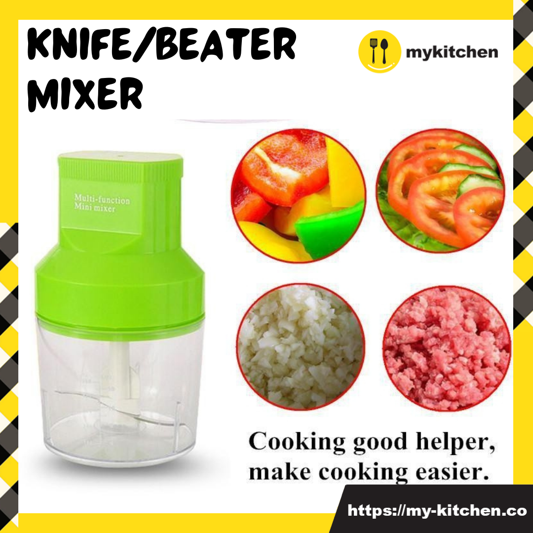 [MY KITCHEN] Multifunction Mini Mixer with 1 knife & 1