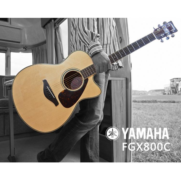YAMAHA 單板吉他 FGX800C 41吋 電木吉他 民謠吉他 附EQ 贈教學影片(FGX800C)