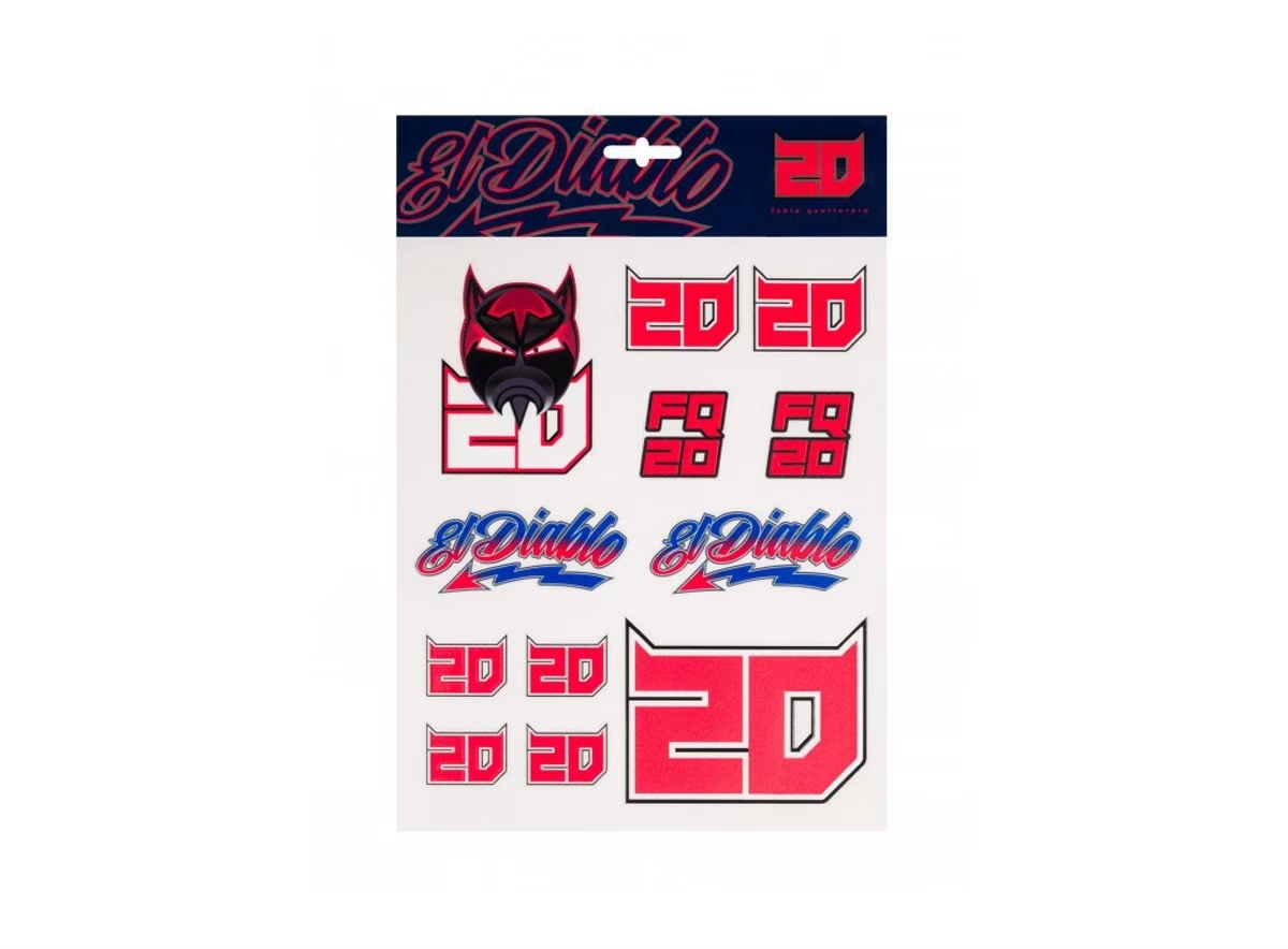 MotoGP FQ20 EL DIABLO 20 貼紙 FABIO QUARTARARO MotoGP周邊