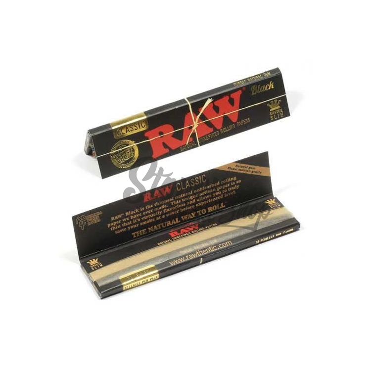 🇪🇸RAW - Black Natural KS/KS Slim Rolling Papers 捲煙紙