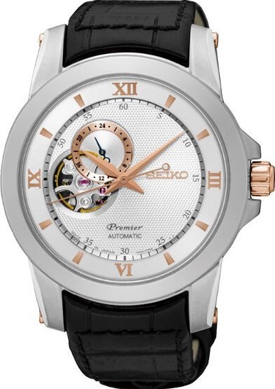 萬年鐘錶 - SEIKO Premier 紳士機械男錶  4R39-00P0KS / SSA322J1  錶徑42MM