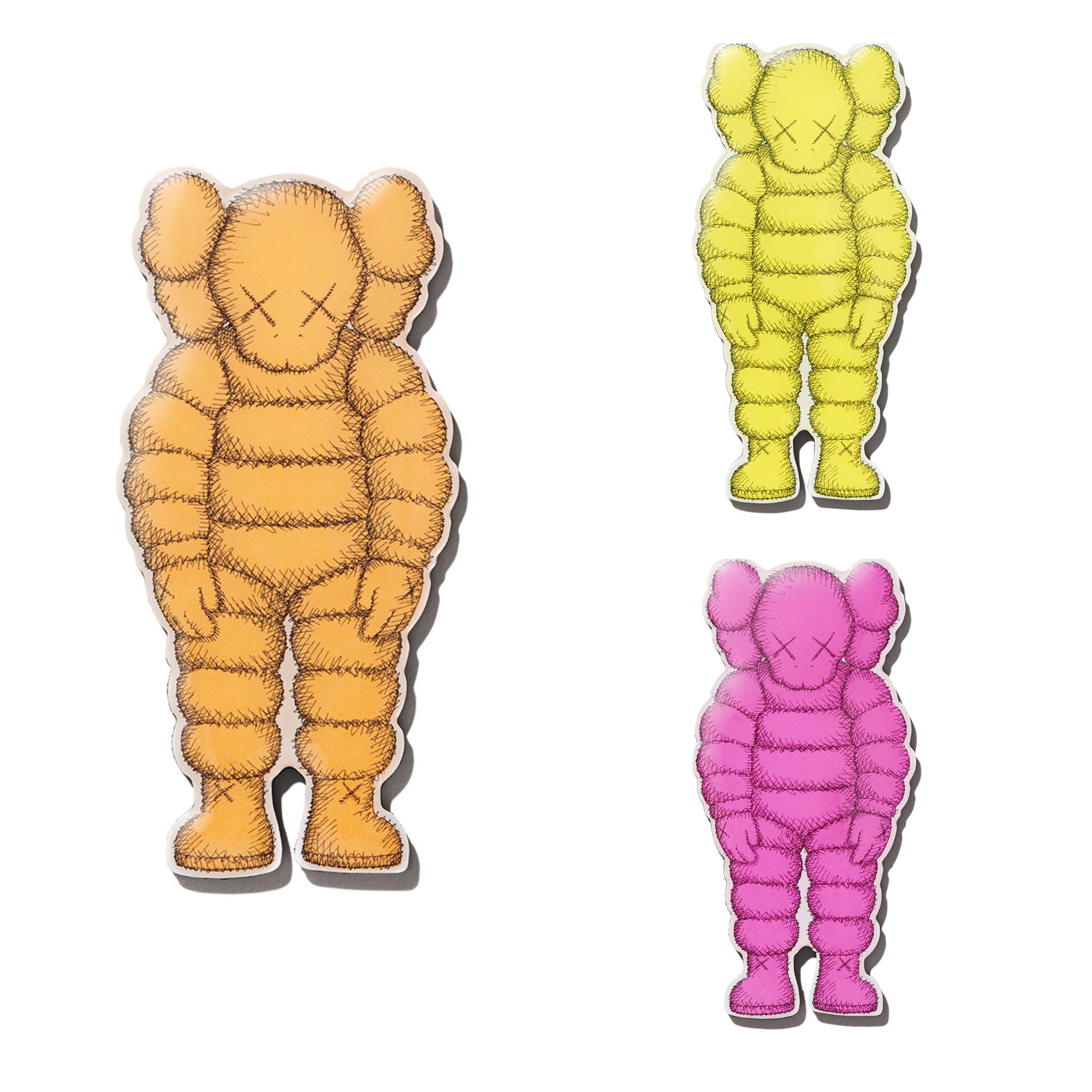 KAWS BROOKLYN MUSEUM WHAT PARTY 橘色 米其林 磁鐵 收藏