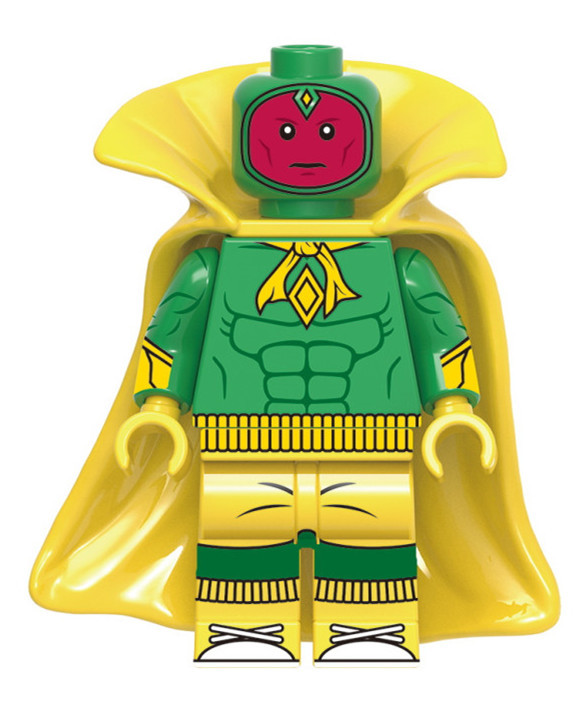 Vision Wandavision Avengers Custom Marvel Super Heroes Minifigs Minifigures Fit Lego X1650