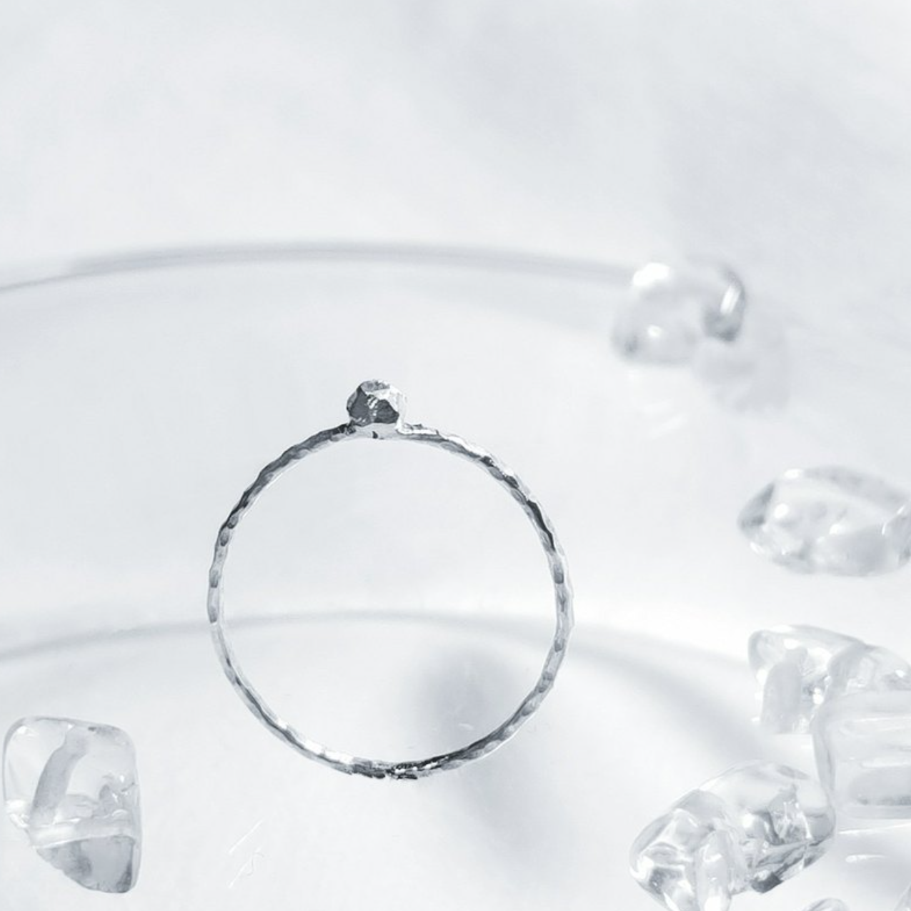 │風景│小礦石 • 極簡 • 純銀戒指 • 設計師原創