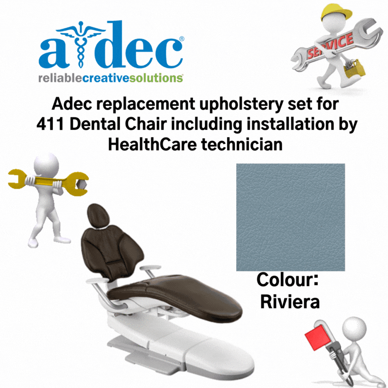 Adec replacement upholstery set for 411 Dental chair