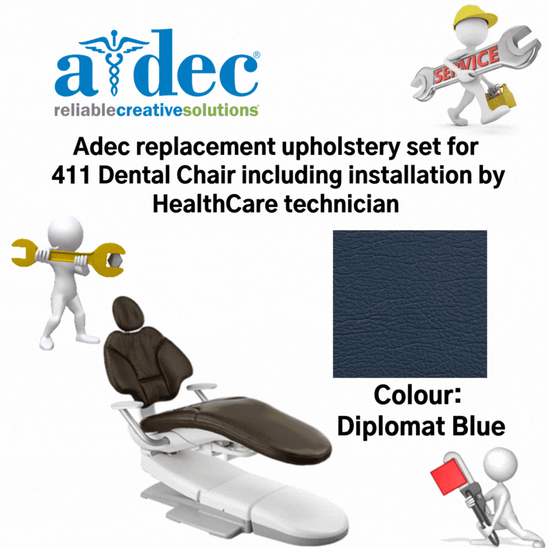 Adec replacement upholstery set for 411 Dental chair