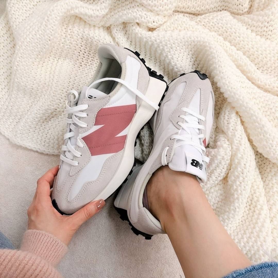 New Balacne 327 乾燥玫瑰粉 大N 麂皮