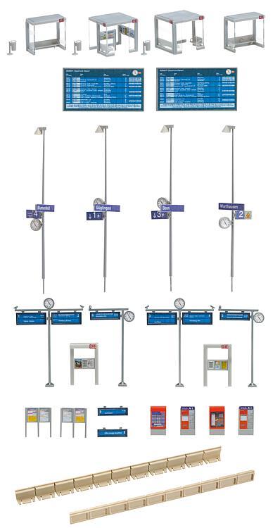 Faller 120240 HO規 Modern bus shelter with platform 公車候車亭