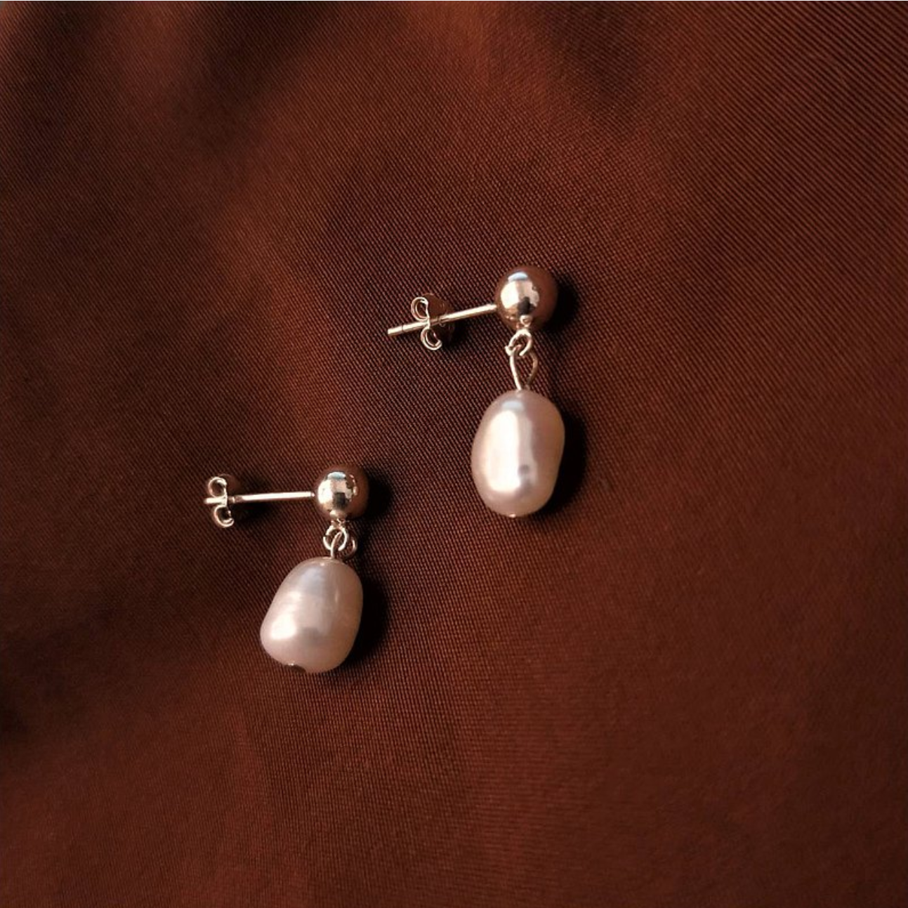│輕奢│巴洛克珍珠 • 垂墜 • 耳針耳夾 • 純銀耳飾