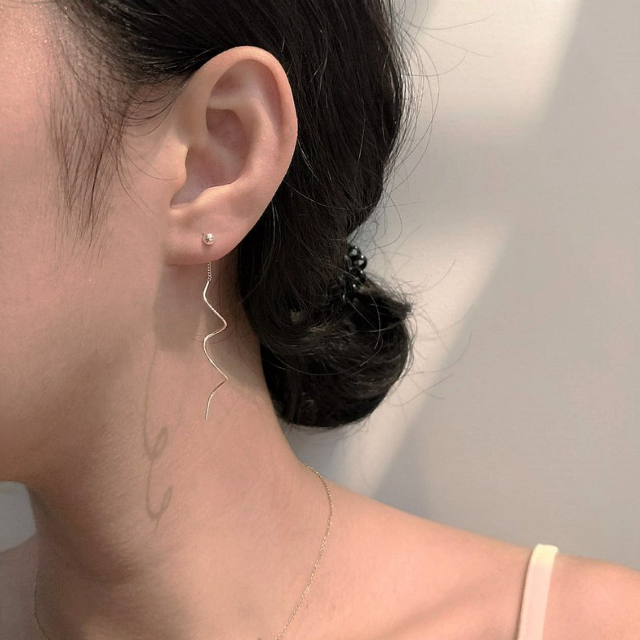 │微光│漫漫午後 • 耳鍊 • 純銀耳飾