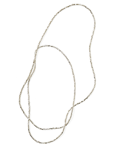 fog-串珠項鍊L 鍍銀