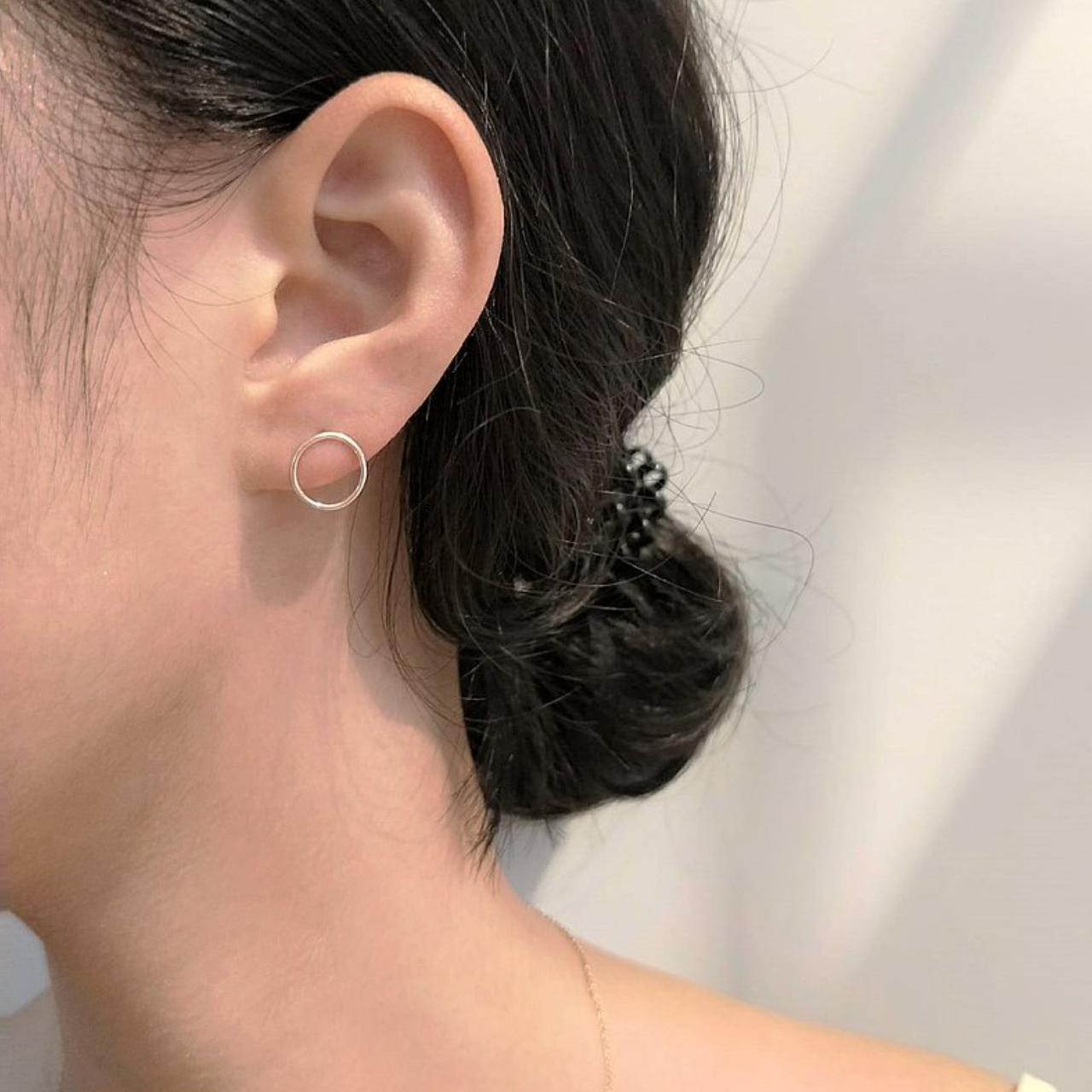 │日常│極簡細圈 • 耳針耳夾 • 純銀耳飾