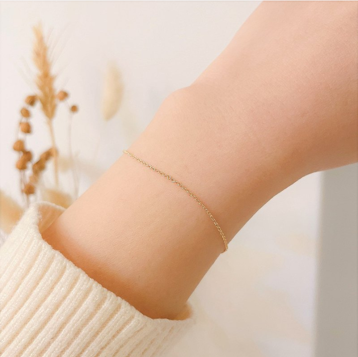 │日常│極細手鍊 • 14kgf • 注金手鍊 • Bracelet