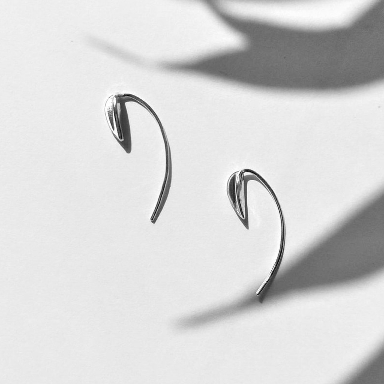 │限量款│草艸落葉 • 耳針 • 純銀耳飾