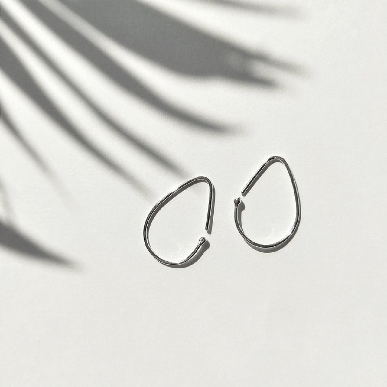 │簡約│滴答雨天 • 耳針 • 純銀耳飾