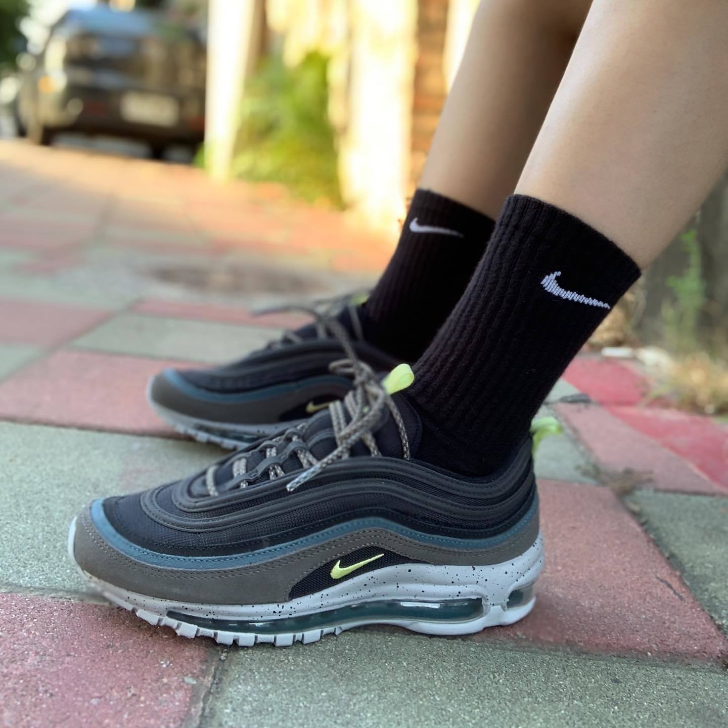 nike air max 97 黑灰藍配色DB4611001 男段