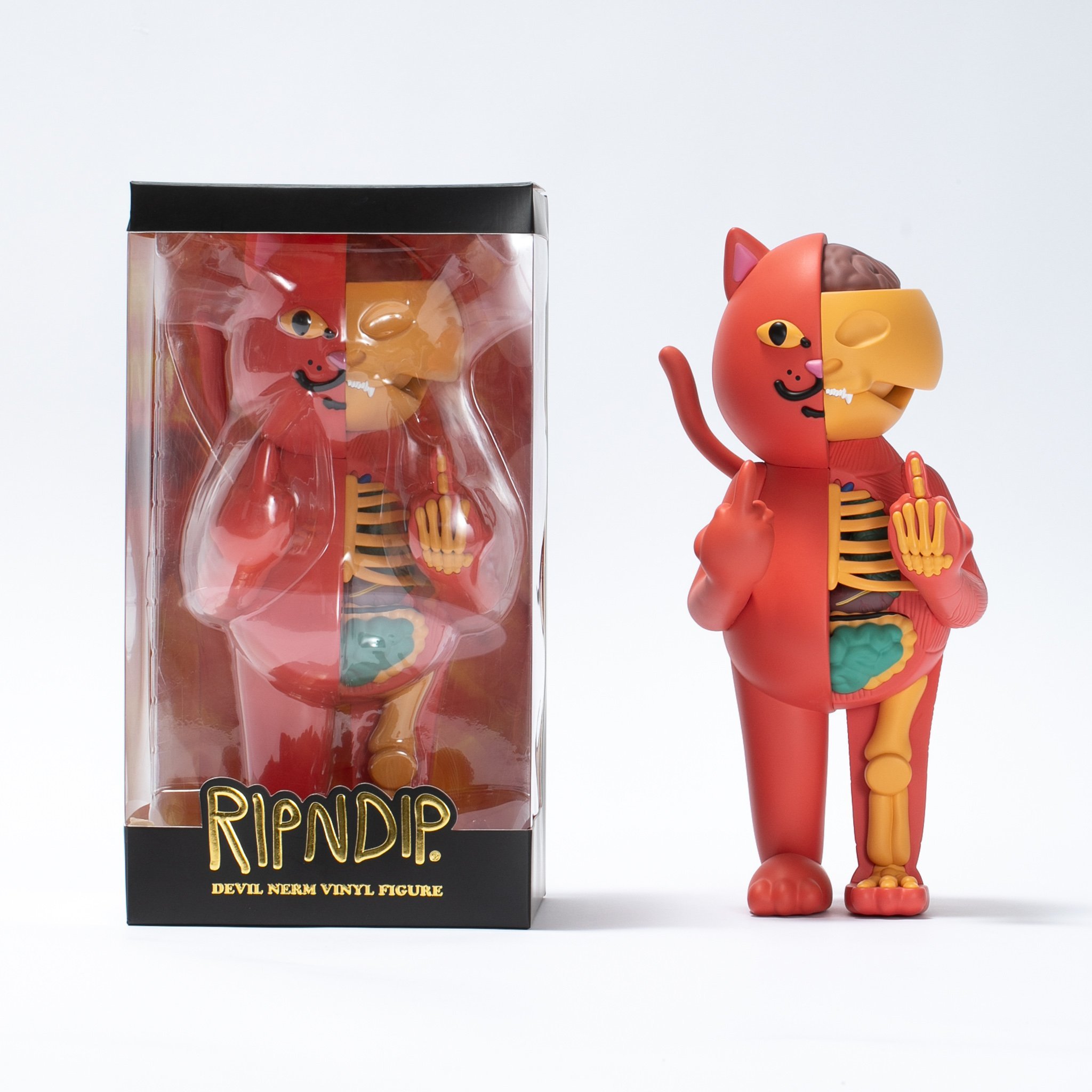 RIPNDIP JERMAL VINYL FIGURE 中指貓限定公仔14吋35CM 全球500隻限定