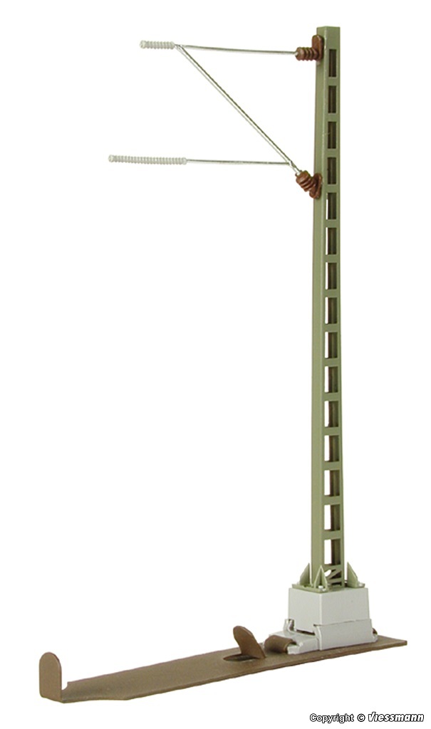 Viessmann 4189 HO規 Mast socket 架線柱的底座.10入