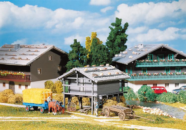 Faller 191749 HO scale,  2 Grain stores