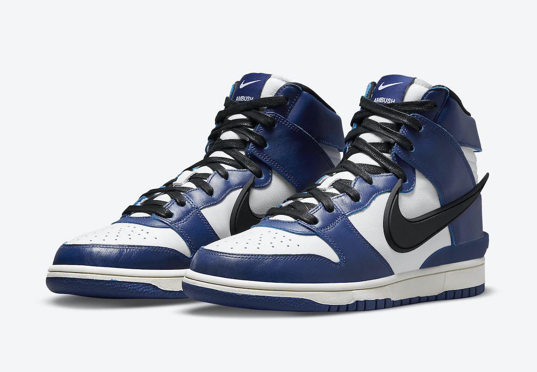 -(A6a)-AMBUSH X NIKE DUNK HIGH "DEEP ROYAL"-CU7544 400