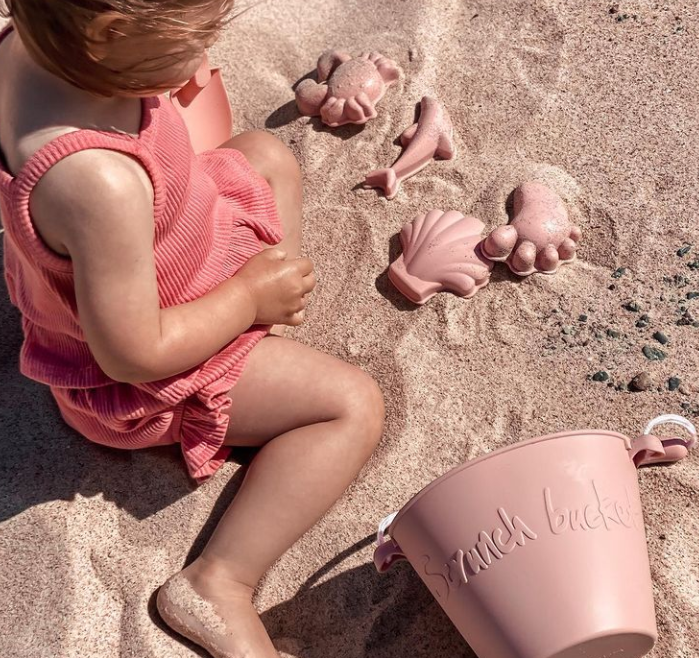 SCRUNCH 豪華沙具組-sand tool set dusty rose