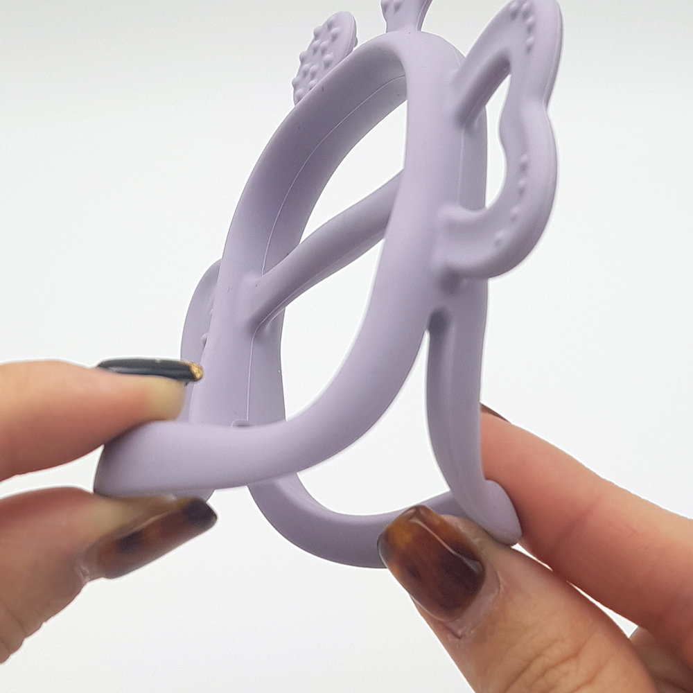 分齡設計(長牙組)【胖蜜蜂握握手+胖蝴蝶】-韓國MAMA's TEM固齒器