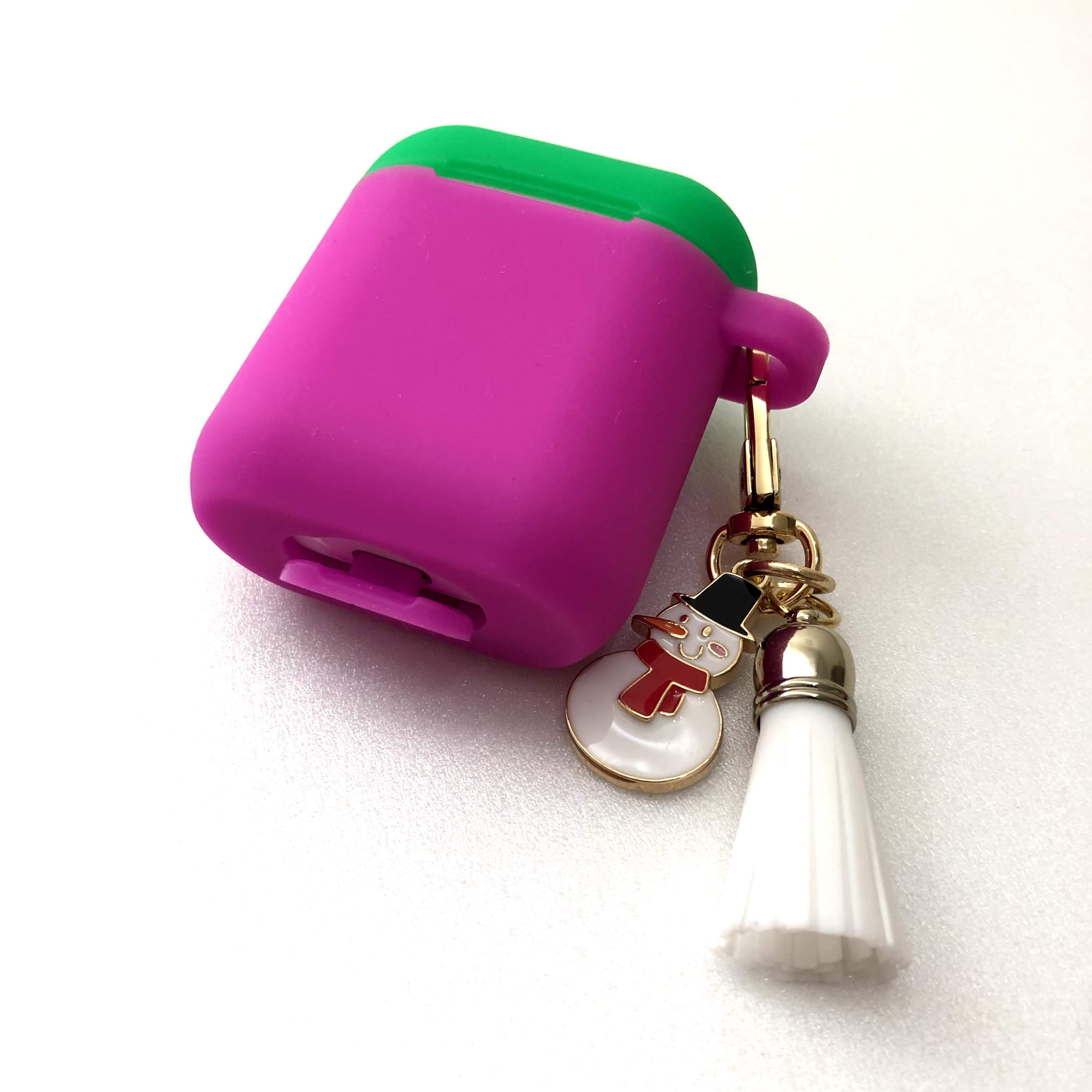 Candies Air Pods收納盒(紫-流蘇)