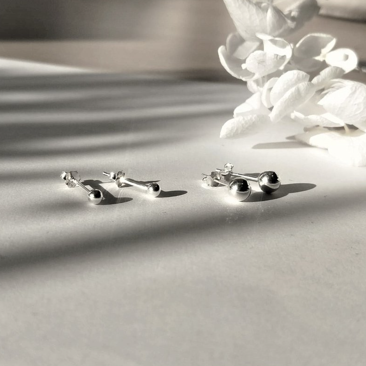 │簡約│光珠 • 耳針耳夾 • 純銀耳飾