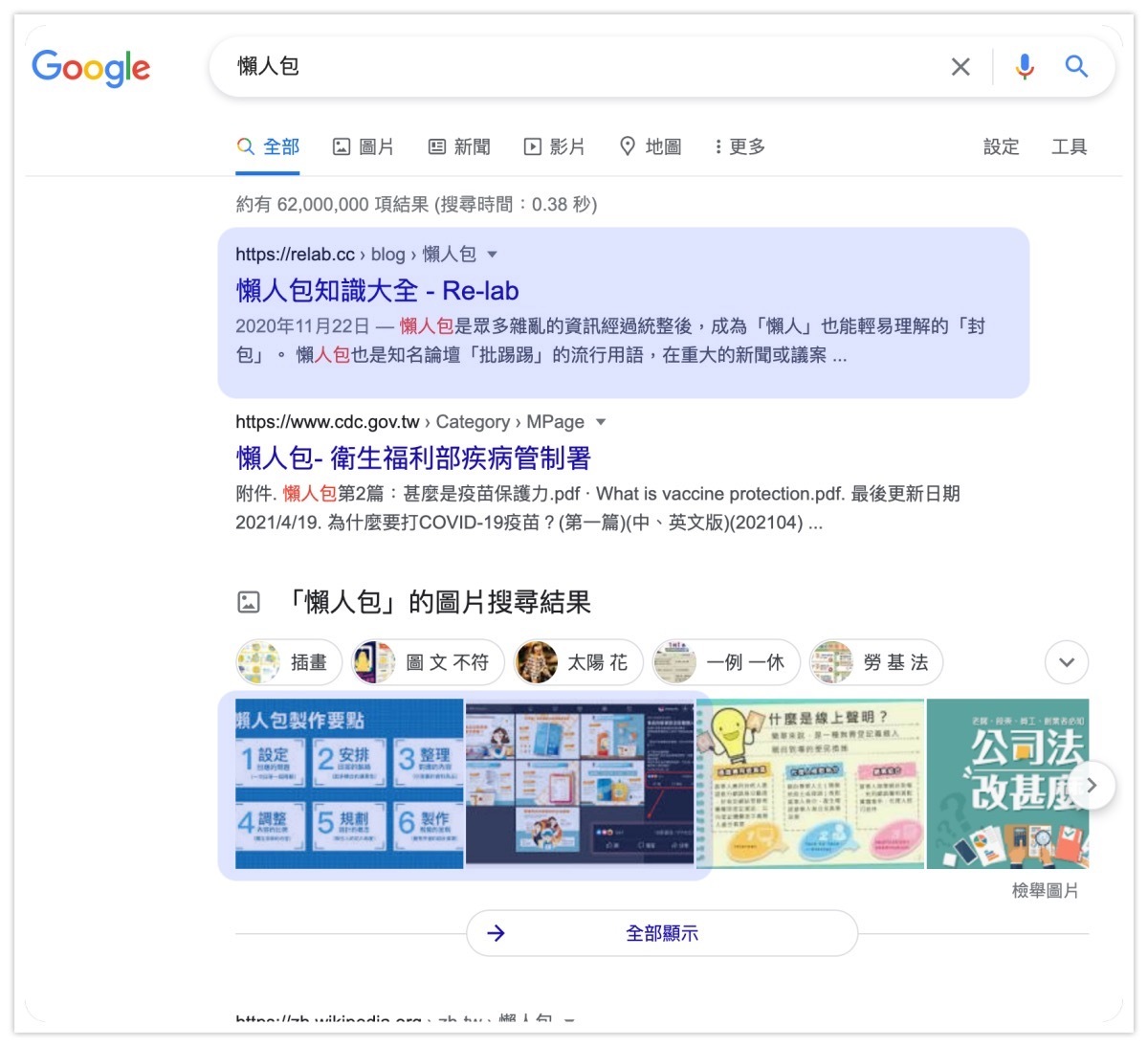 懶人包排名範例