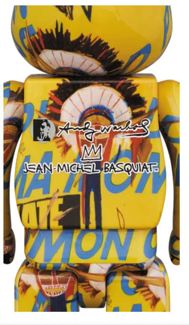 Bearbrick  Andy Warhol × JEAN-MICHEL BASQUIAT #3       100%+400%