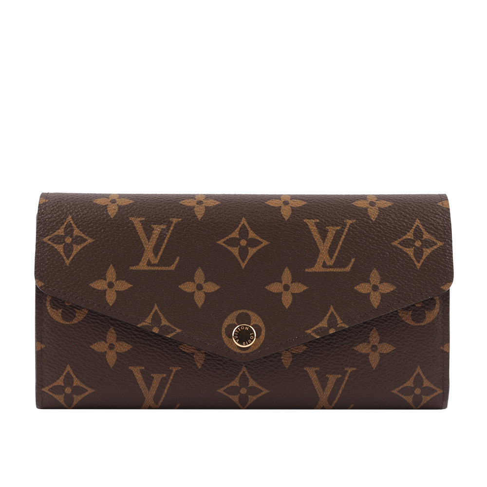【LOUIS VUITTON】Monogram SARAH 新款翻蓋發財長夾
