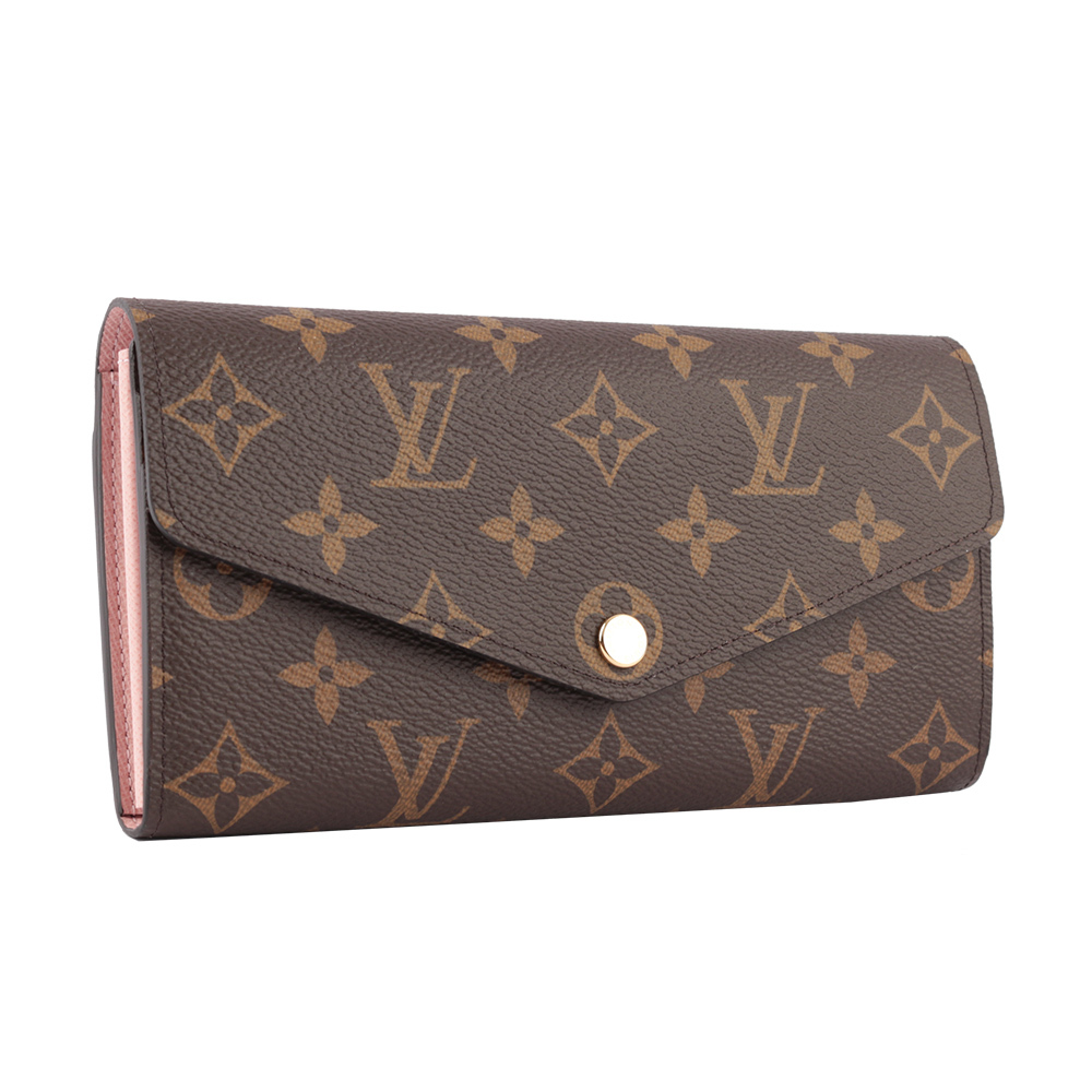 【LOUIS VUITTON】Monogram SARAH 新款翻蓋發財長夾