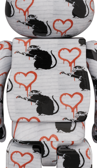 Bearbrick  BRANDALISM - Love Rat  100%+400%