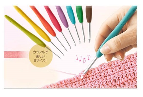 Clover可樂牌 彩色勾針鉤針組 43-321