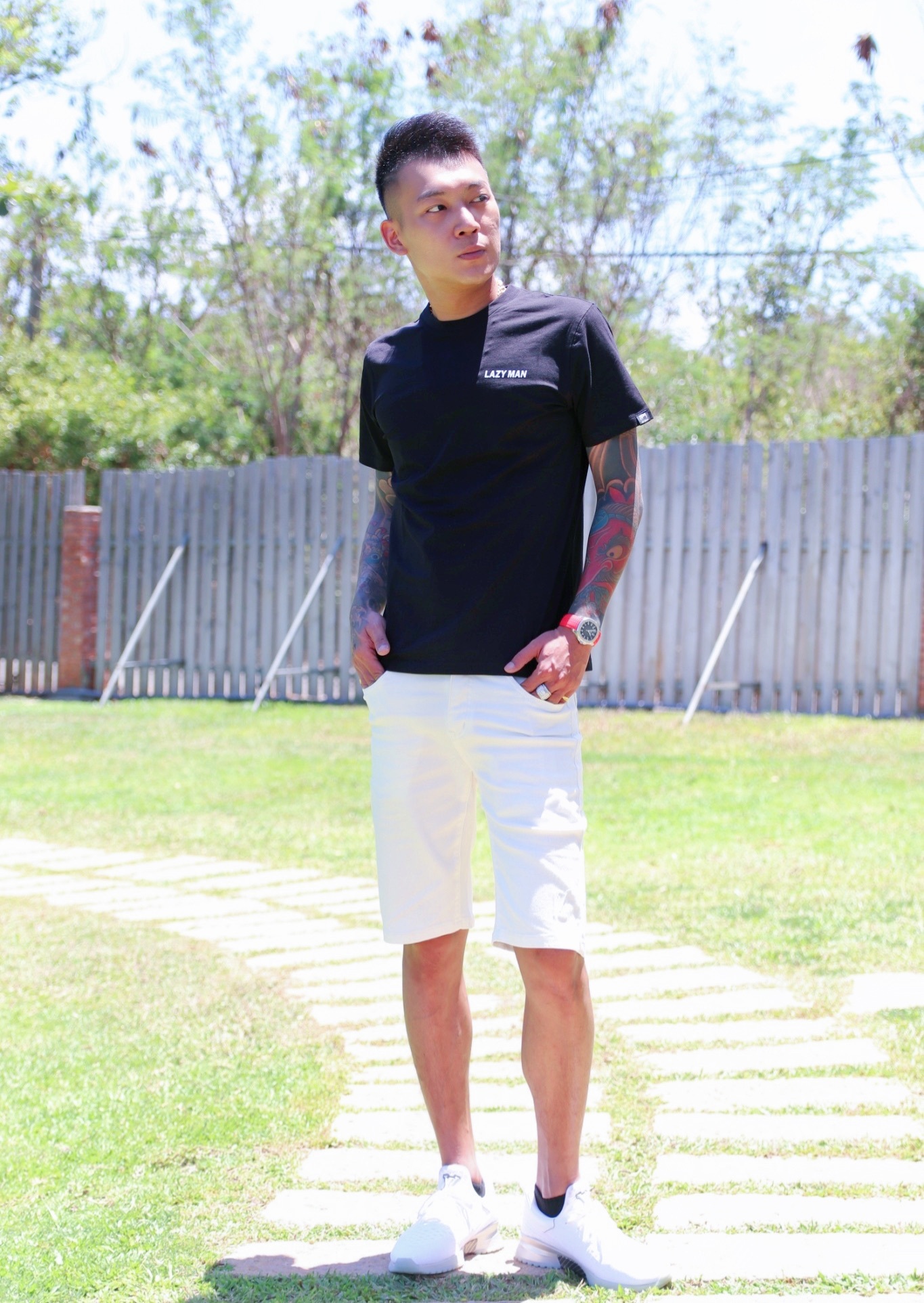 Lazy Man 第九代浮世繪不倒翁圖T恤