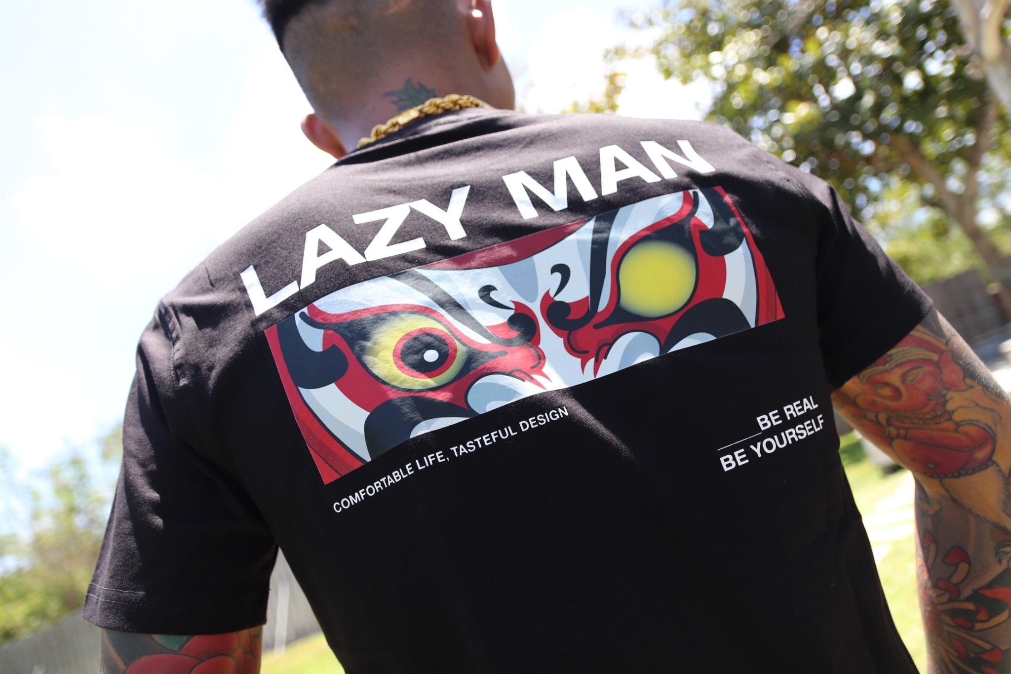 Lazy Man 第九代浮世繪不倒翁圖T恤