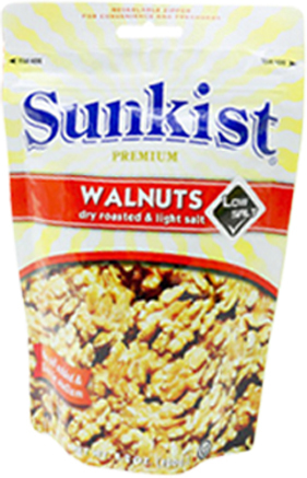 Sunkist 新奇士 - 少鹽焗合桃  DRY ROASTED & LIGHT SALTED WALNUTS (120g)