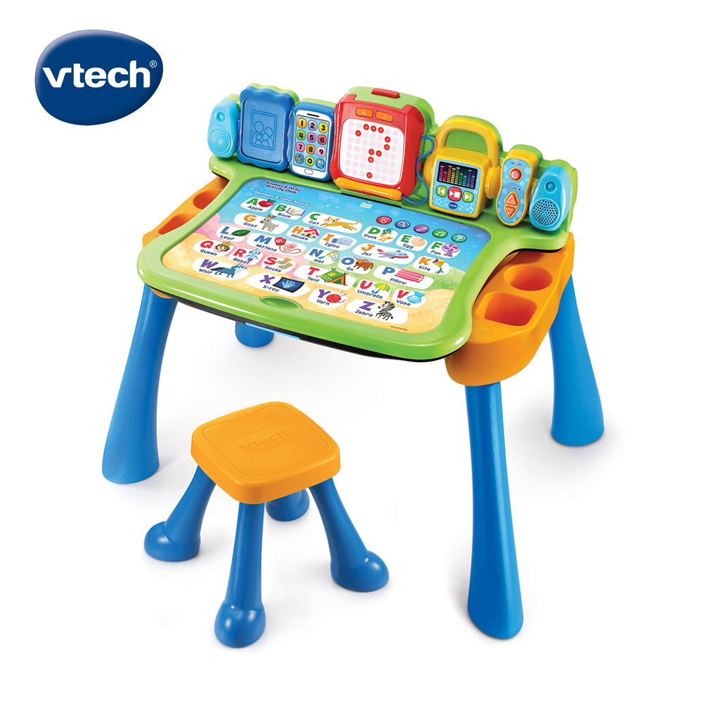 Vtech 4合1多功能互動學習點讀寫桌椅組(具備可擴充學習主題套卡功能)