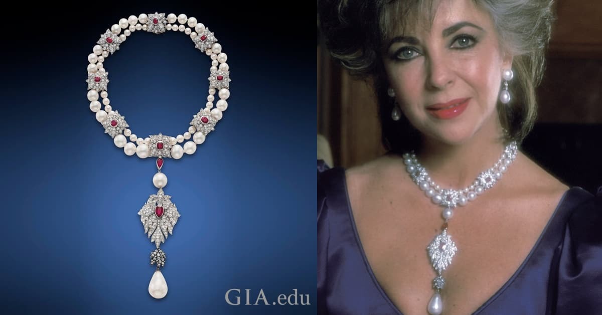 女星伊莉莎白·泰勒收藏的水滴珍珠項鍊 La Peregrina 被稱作「世上最完美珍珠」。