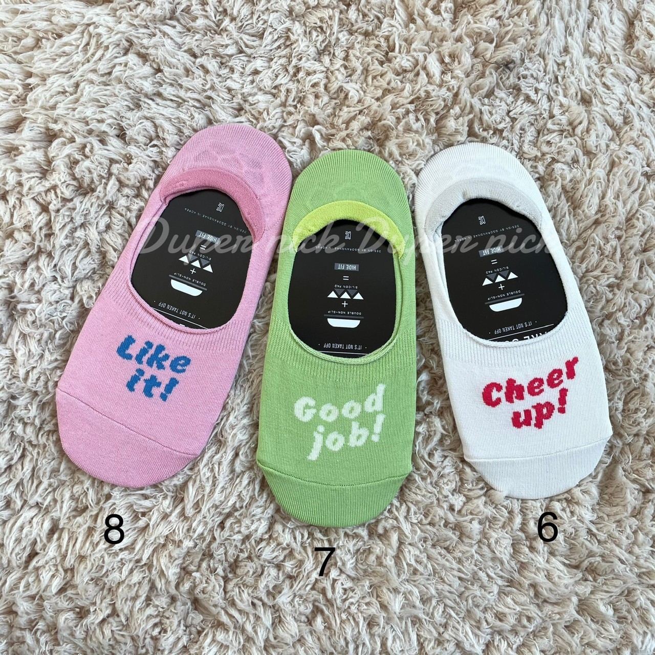 韓國 正韓製 防滑 隱形襪 短襪