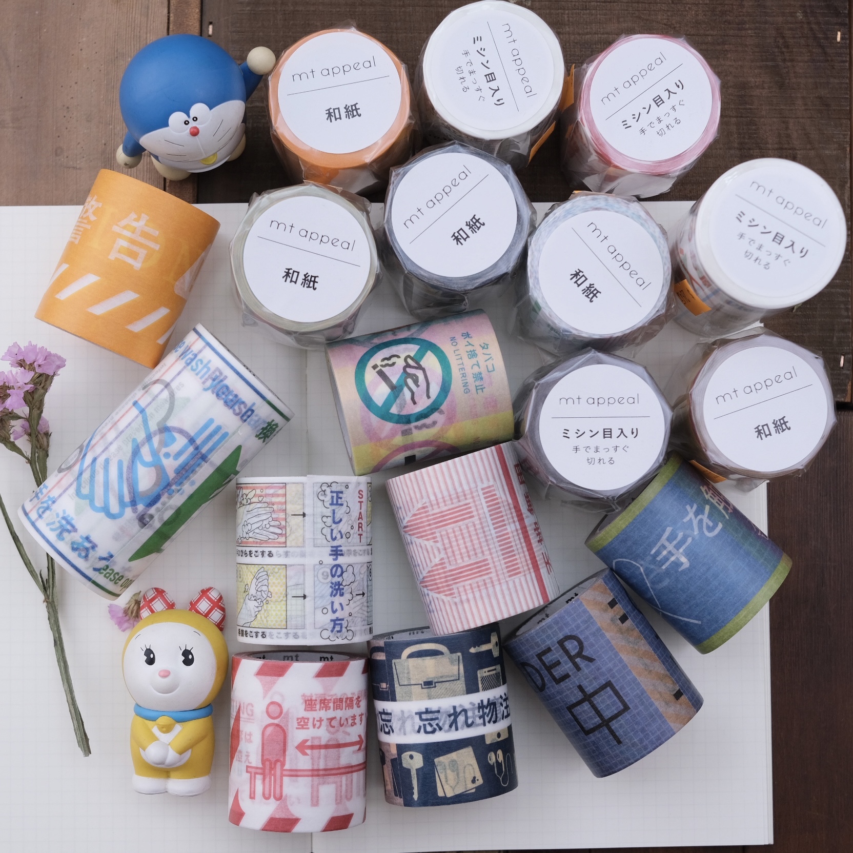 mt Appeal 防疫/警告標示 紙膠帶｜mt 日本