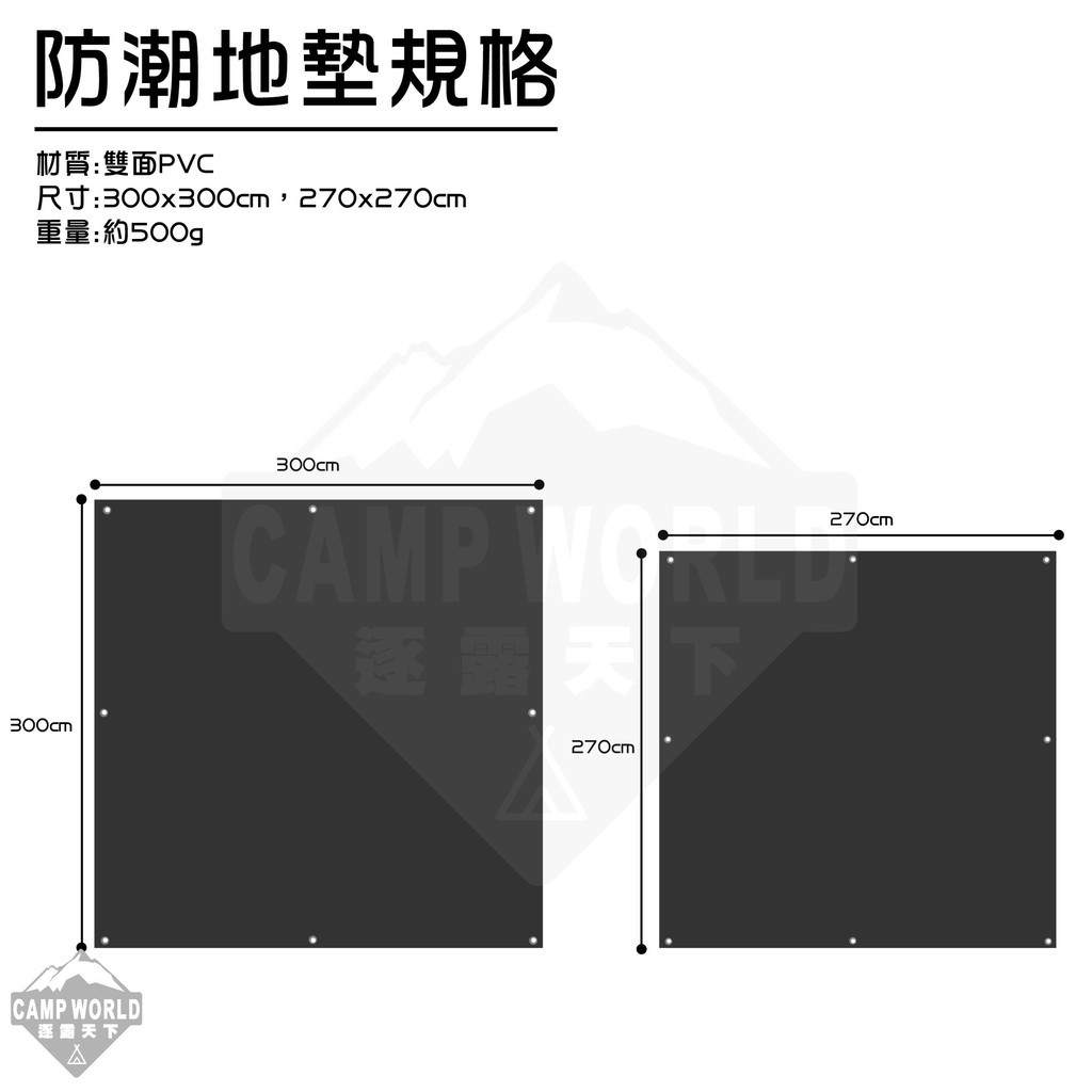 硬漢 黑魂 PVC防潮地墊