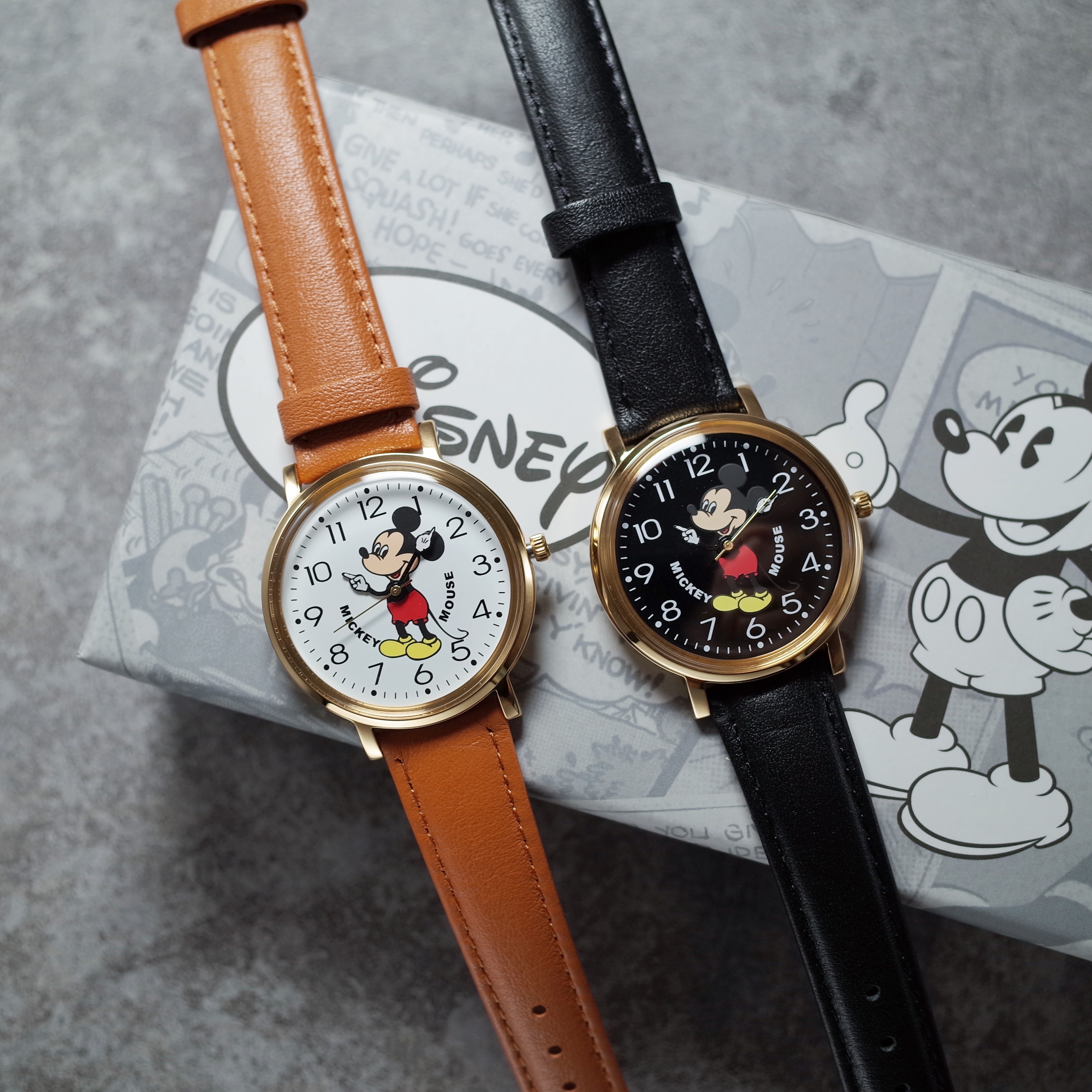 Disney Mickey Mouse 迪士尼 米奇老鼠 復古 女裝皮帶錶 36mm