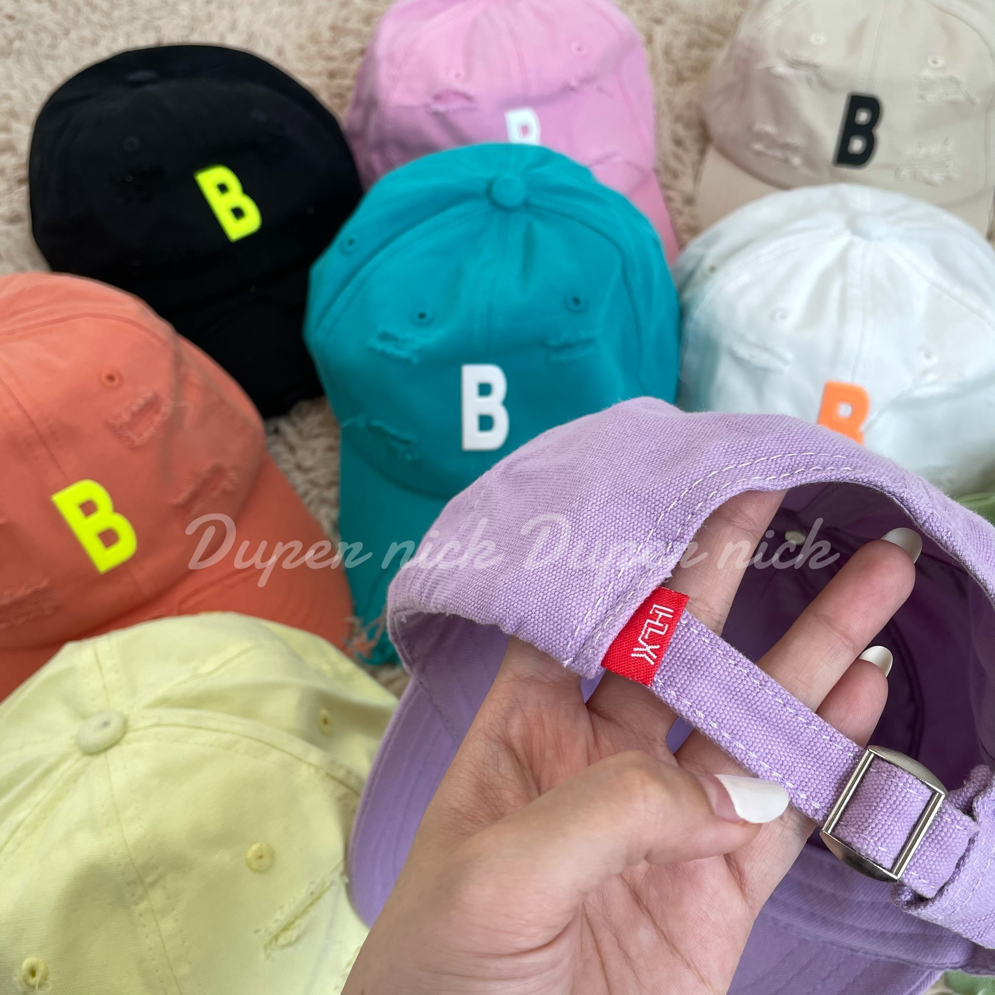 韓國 正韓製 字母B LOGO 破壞 老帽 棒球帽