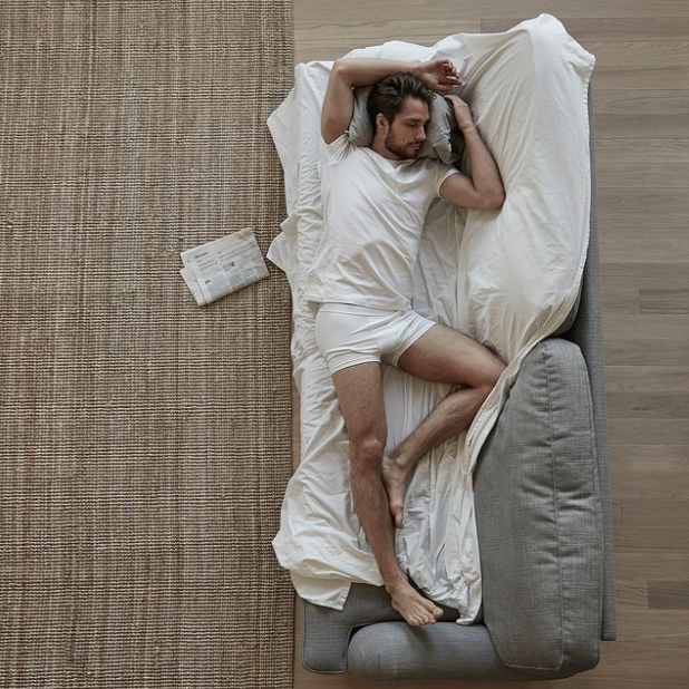 有機棉四角男用內褲-男model示範照