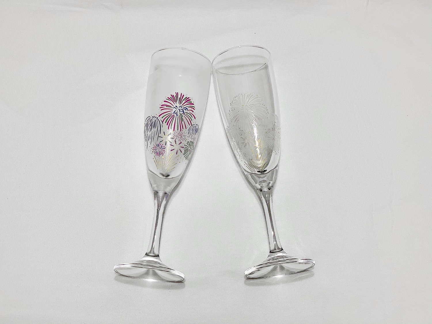 丸モ高木陶器 冷感花火Champagne Glass Set(ch-02s)
